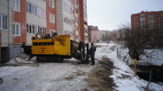 ГНБ прокол, Саранск, новостройка, бурение пилотной скважины