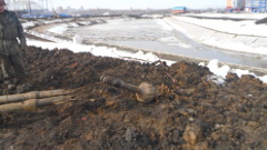 ГНБ прокол под рекой Тавла, Саранск, начало затягивания расширителя