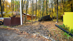 ГНБ прокол в лесопарке, Саранск, район автовокзала, бурение пилотной скважины