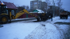 ГНБ прокол, Саранск, улица Юнатская, копка приямка 1