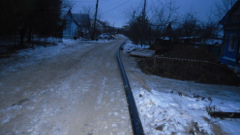 ГНБ прокол, Саранск, улица Юнатская, подготовка труб ПНД к затягиванию